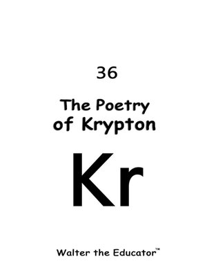 cover image of The Poetry of Krypton